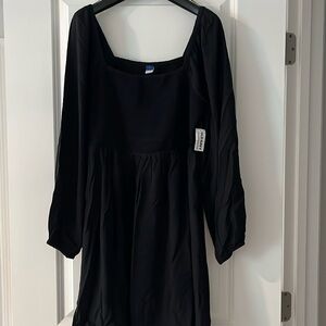 Black Old Navy Dress Size L with pockets NWT Mini